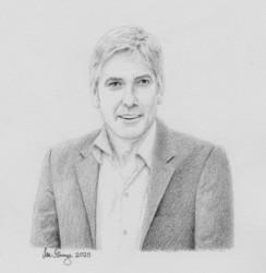 Drawing demo of George Clooney
